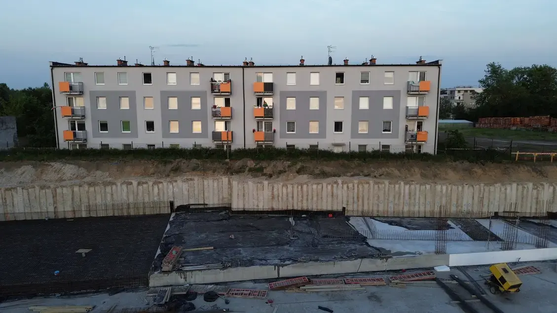 Budowa w Poznaniu z wykorzystaniem palisad DSM+VDW