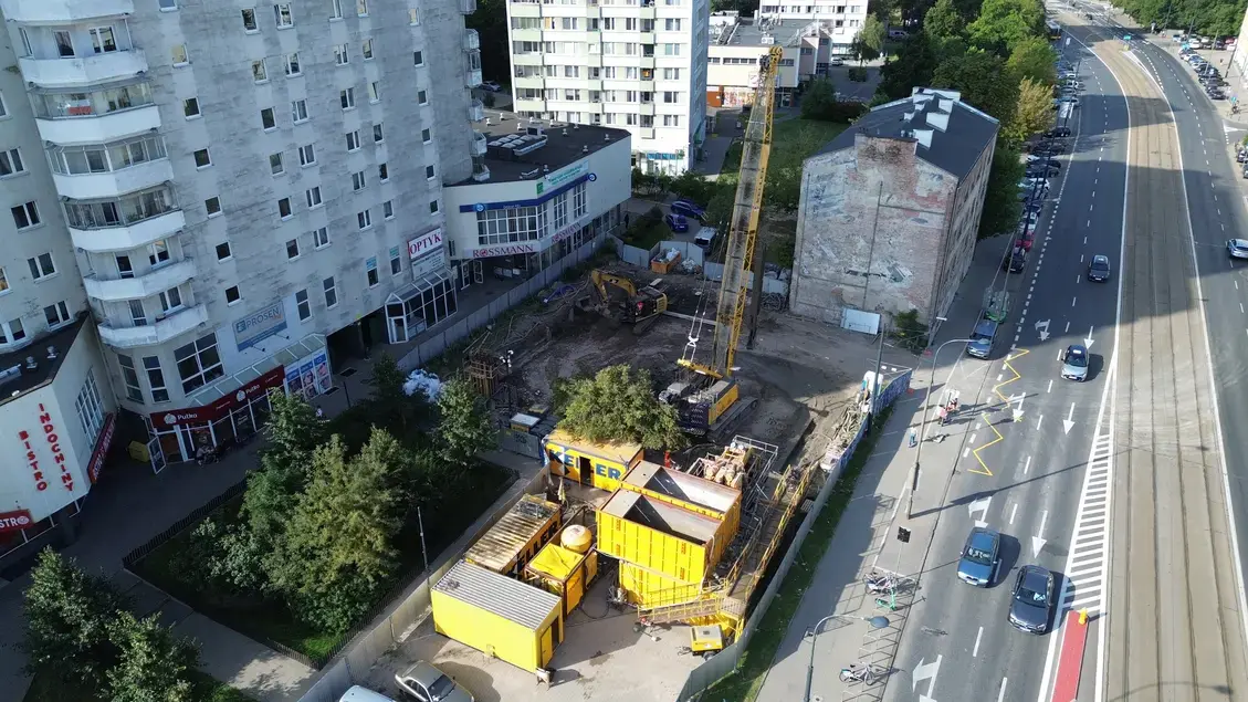 Budowa przy Płockiej w Warszawie
