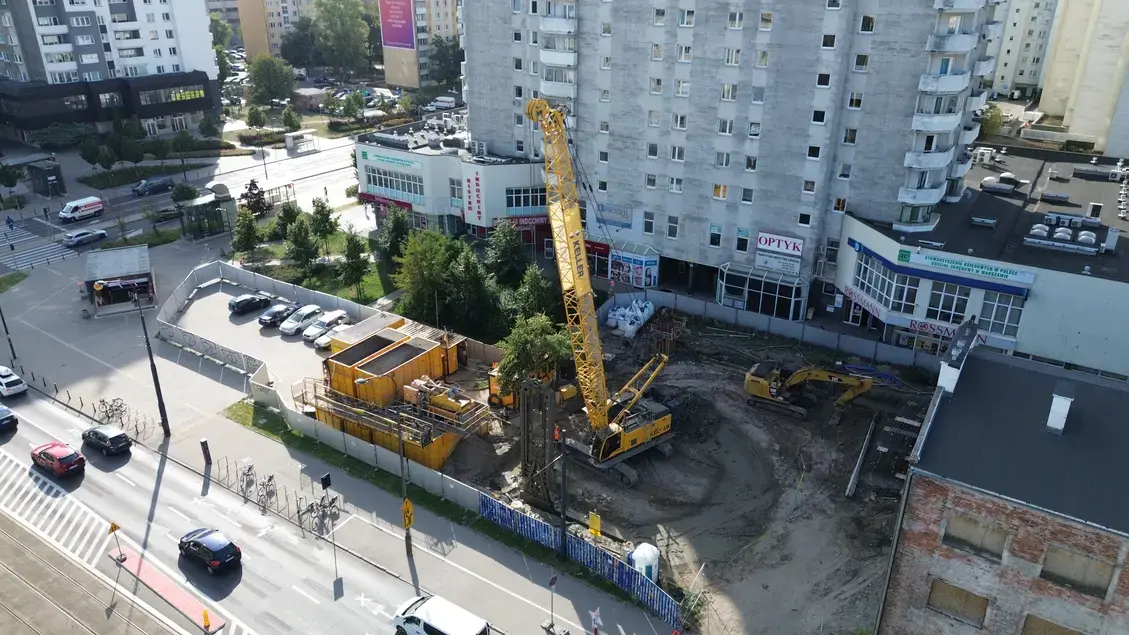 Budowa przy Płockiej w Warszawie