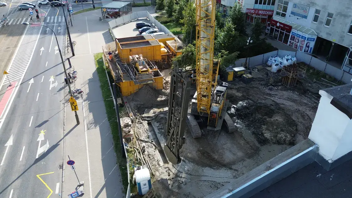 Budowa przy Płockiej w Warszawie