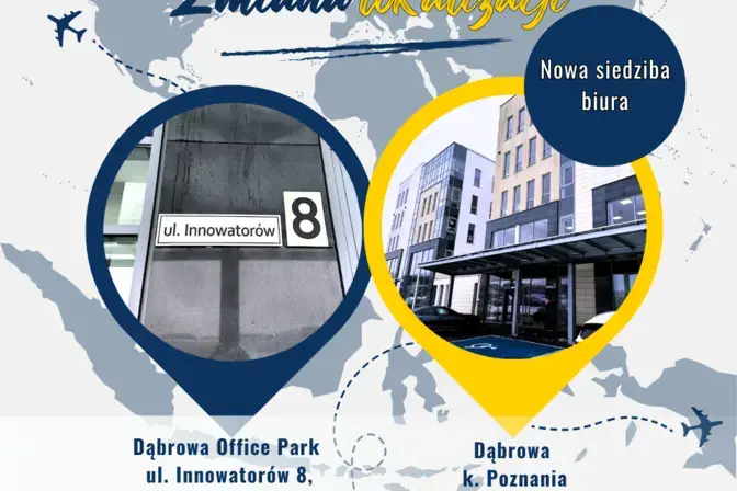 Nowa lokalizacja biura Poznań 