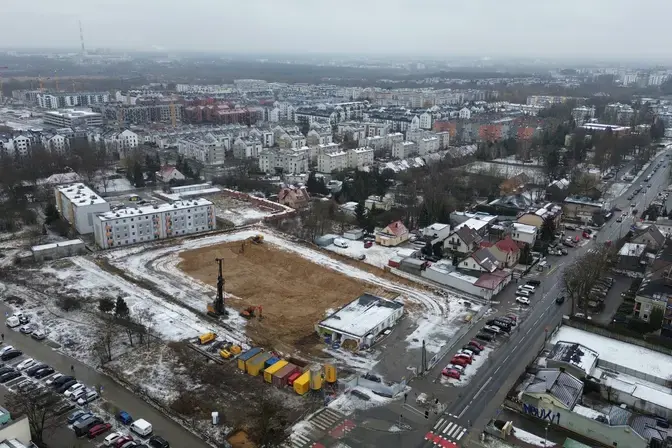 Budowa w Poznaniu z wykorzystaniem palisad DSM+VDW
