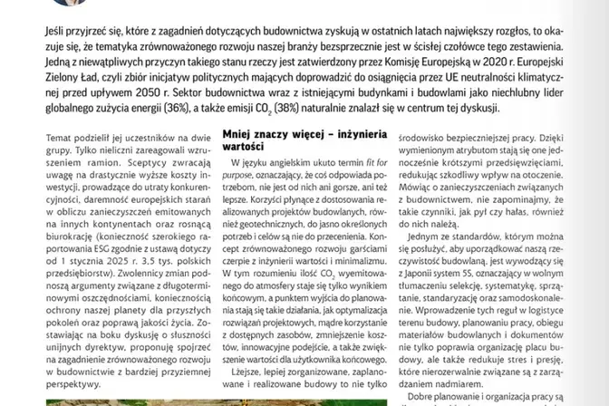 Geotechnika w czasach nadmiaru artykuł