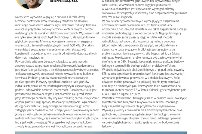 Artykuł o rozwiązywaniu kluczowych wyzwań sektora hydrotechniki