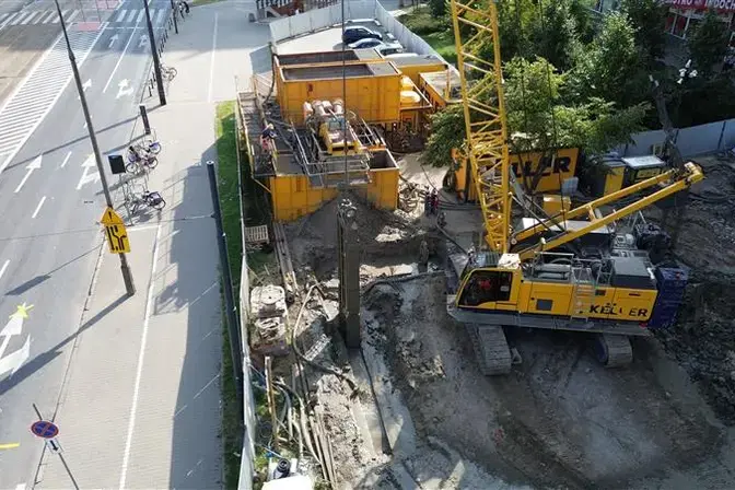 Budowa przy Płockiej w Warszawie