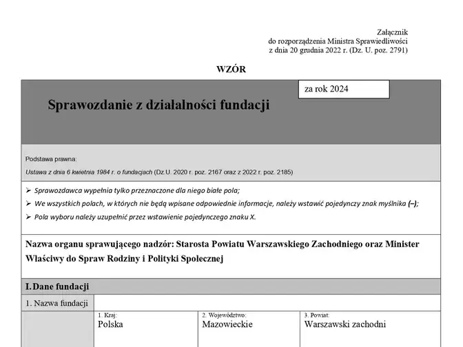 Sprawozdanie z działalności Fundacji Keller 2024