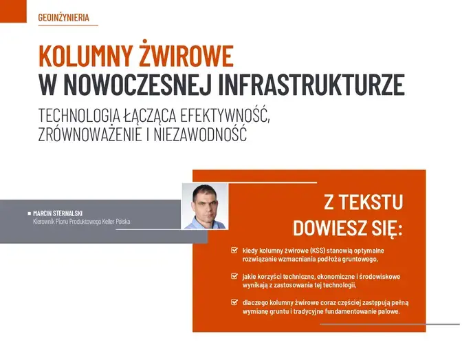 Kolumny żwirowe w nowoczesnej infrastrukturze