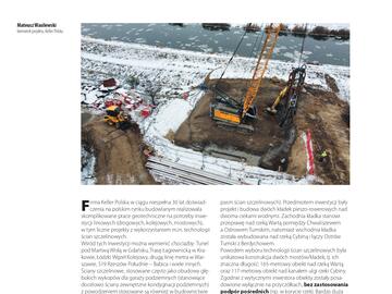Artykuł o posadowienie kładek pieszo-rowerowych na ścianach szczelinowych