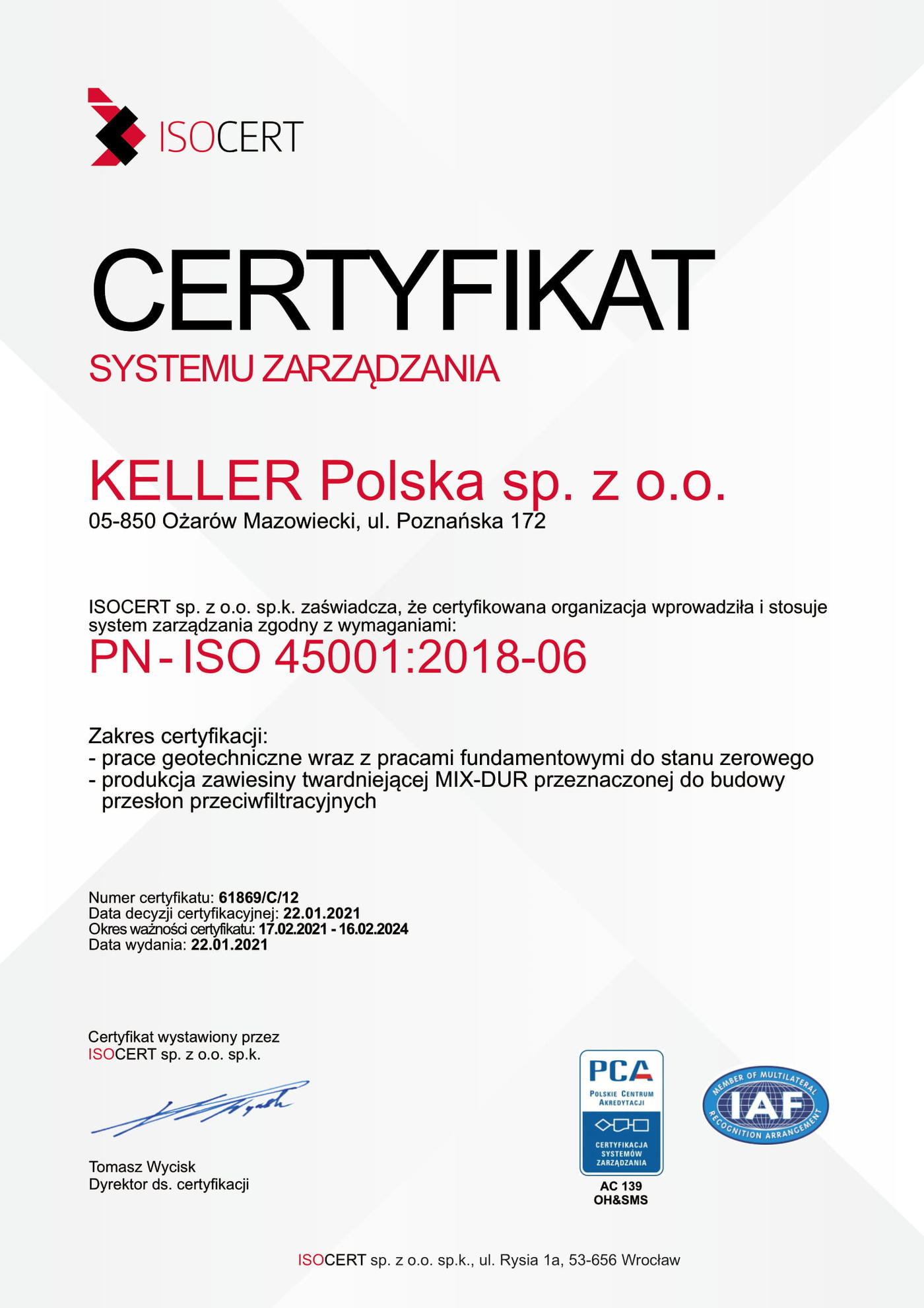 45001 PL 2021