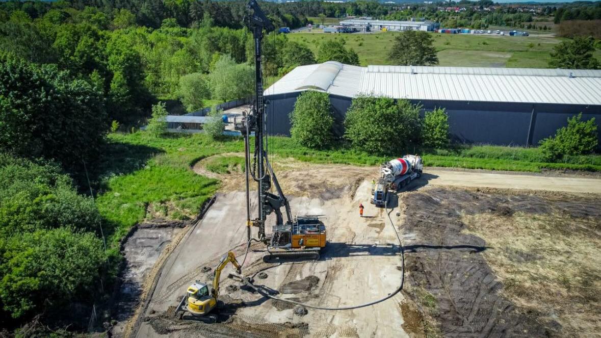 Budowa hali przemysłowej firmy Panattoni Poland w Szczecinie