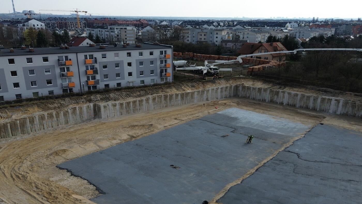 Budowa w Poznaniu z wykorzystaniem palisad DSM+VDW