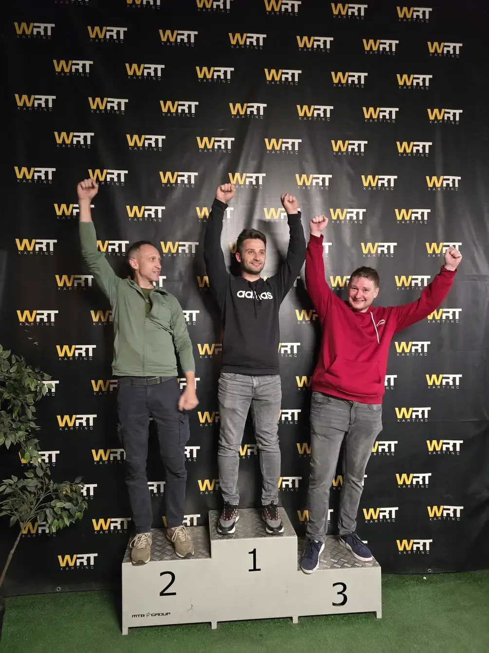 Wyścig na krakowskim torze kartingowym