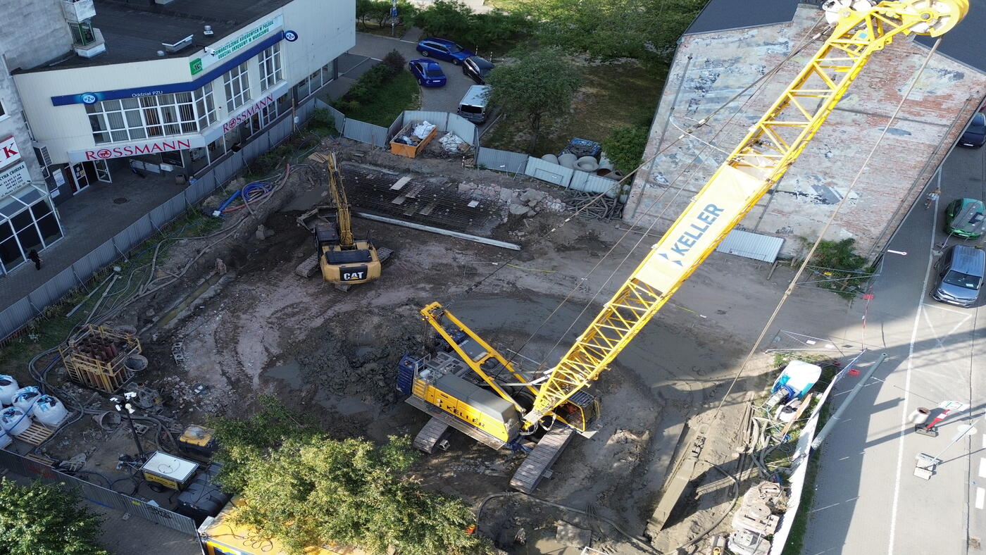 Budowa przy Płockiej w Warszawie