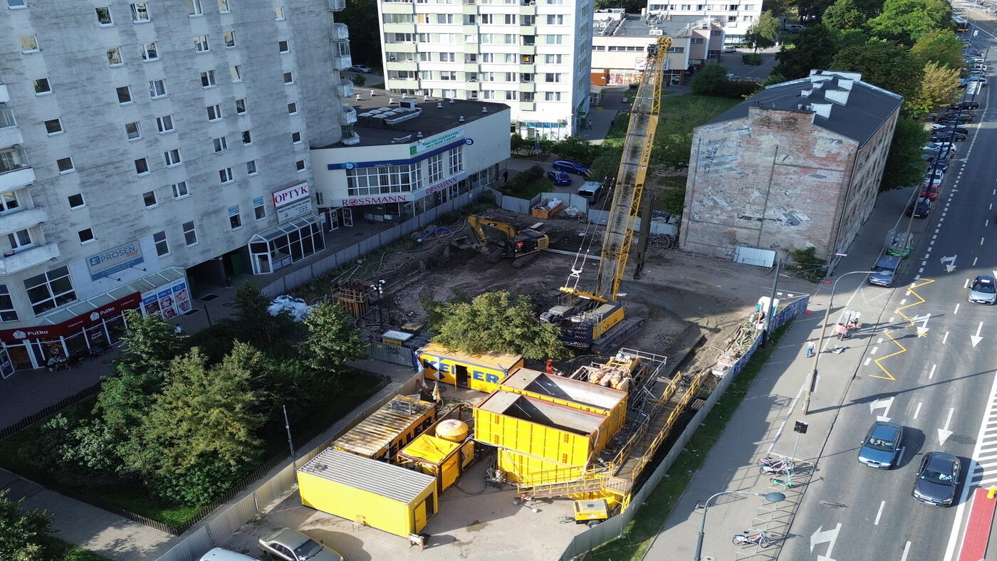 Budowa przy Płockiej w Warszawie