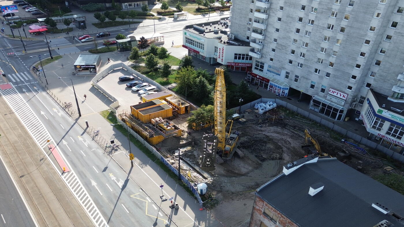 Budowa przy Płockiej w Warszawie