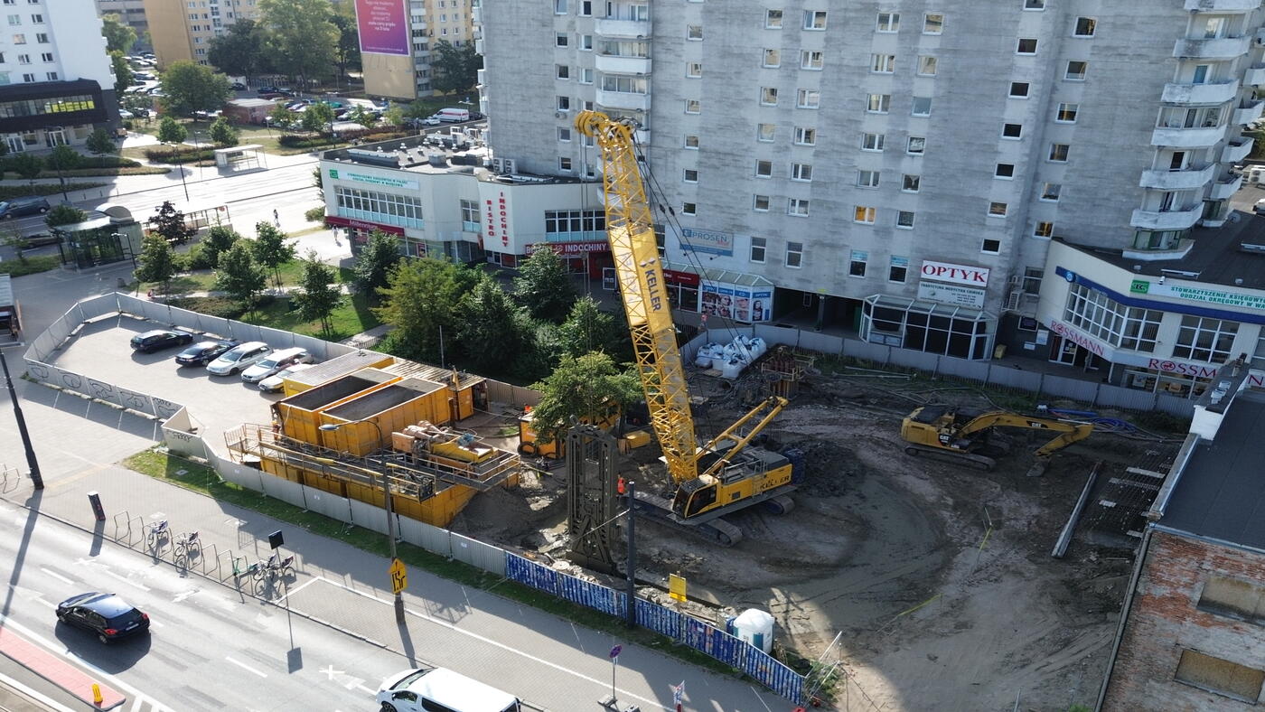 Budowa przy Płockiej w Warszawie