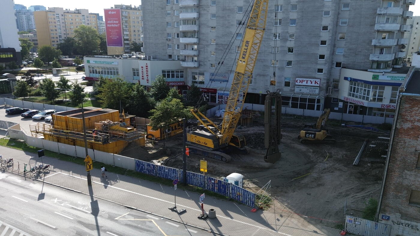 Budowa przy Płockiej w Warszawie