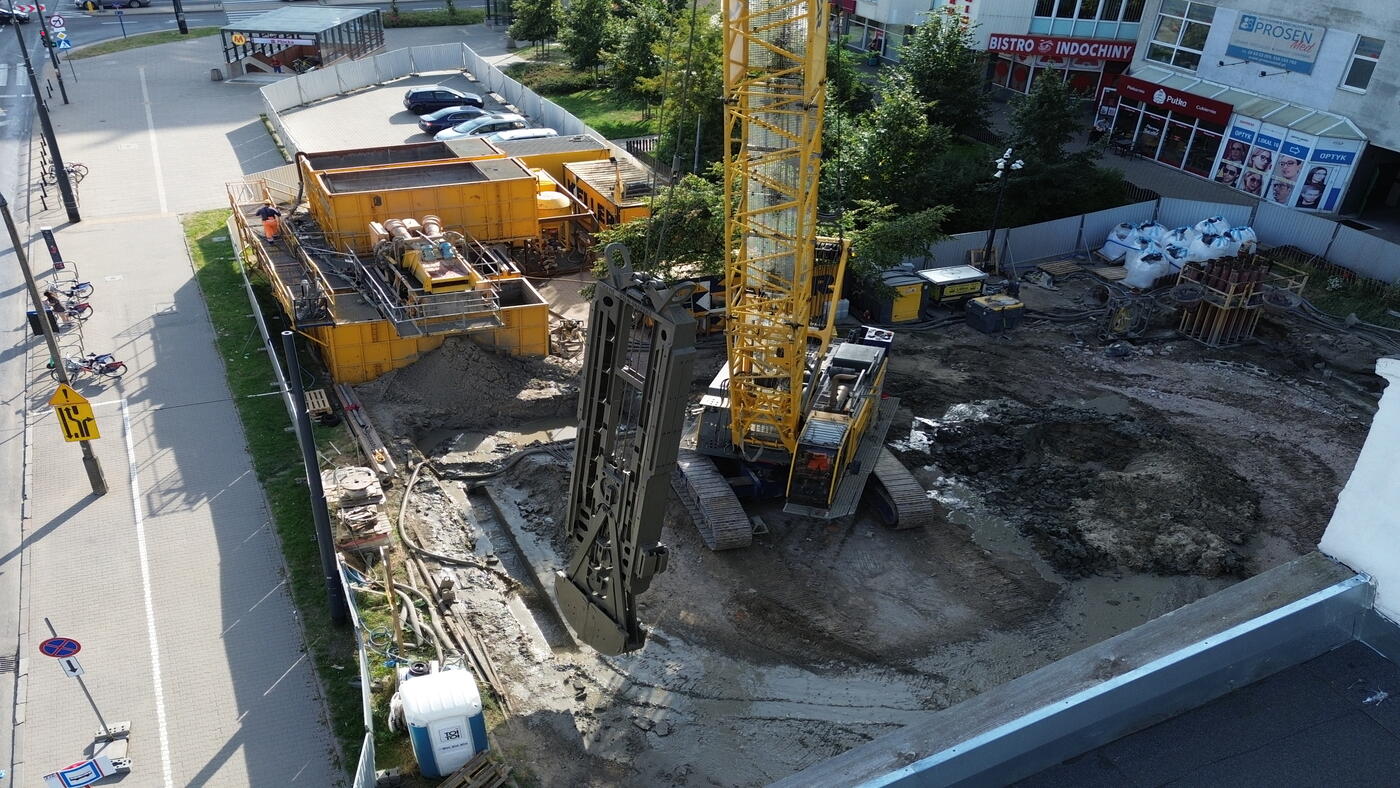 Budowa przy Płockiej w Warszawie