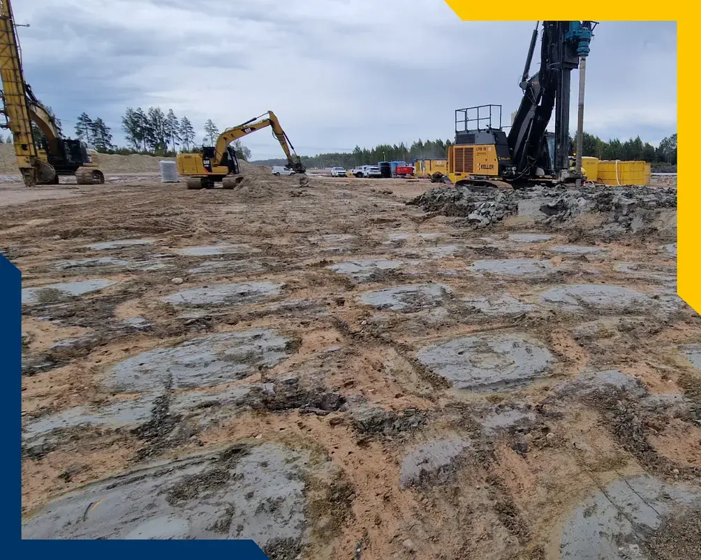 Pierwszy w historii projekt Deep Soil Mixing w Estonii