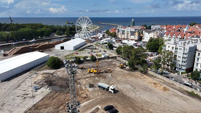 Wzmocnienie podłoża pod budynkiem Port Kołobrzeg