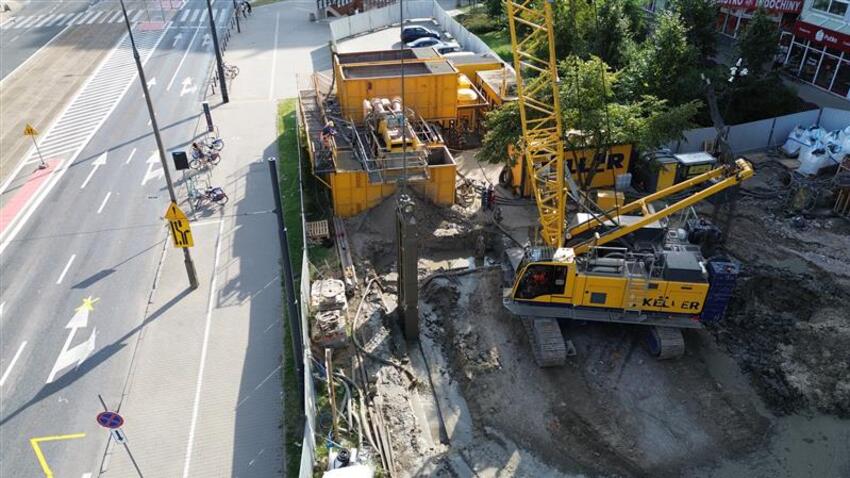 Budowa przy Płockiej w Warszawie