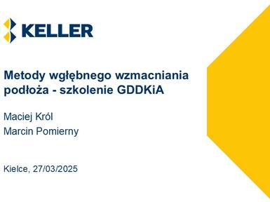 Prezentacja metody wgłębnego wzmacniania podłoża - szkolenie GDDKiA