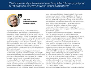 Artykuł o rozwiązywaniu kluczowych wyzwań sektora hydrotechniki