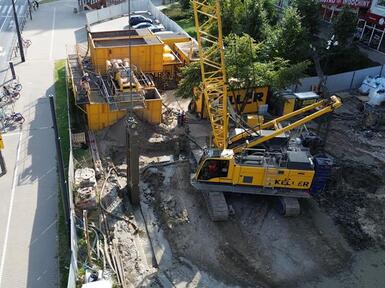 Budowa przy Płockiej w Warszawie