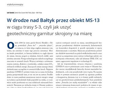 Artykuł w drodze nad Bałtyk przez obiekt MS-13