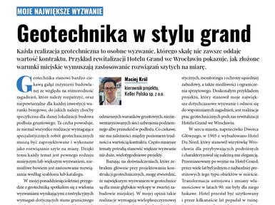 Geotechnika w stylu grand Keller Polska
