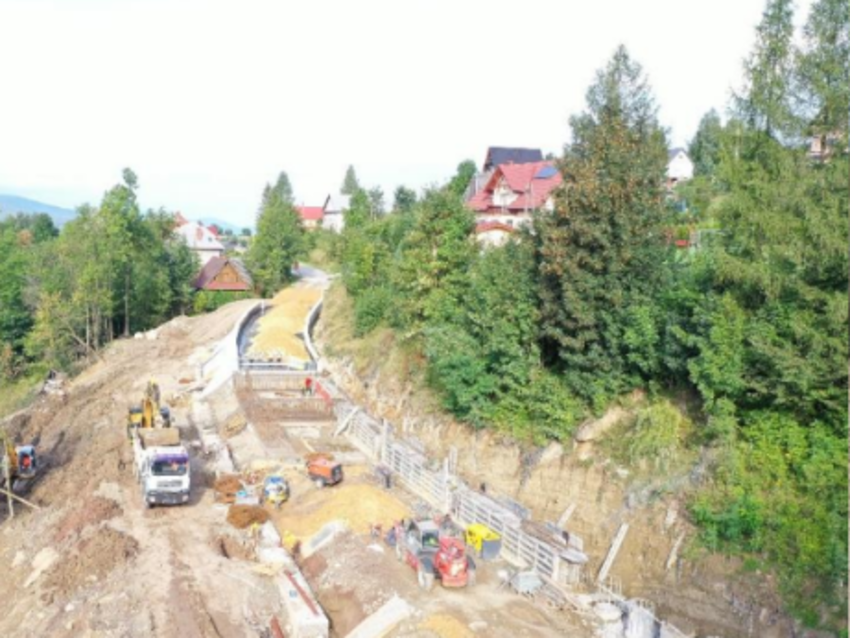 Stabilizacja osuwiska wraz z odbudową drogi powiatowej 